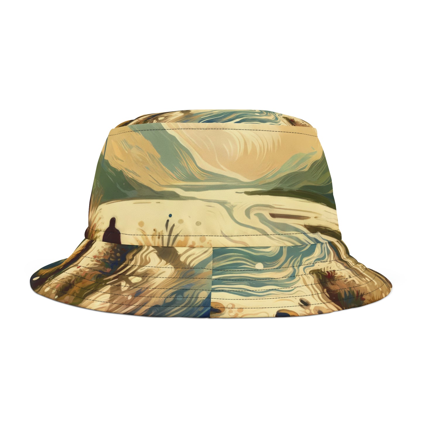 Serene Stream Sojourn Bucket Hat (AOP)