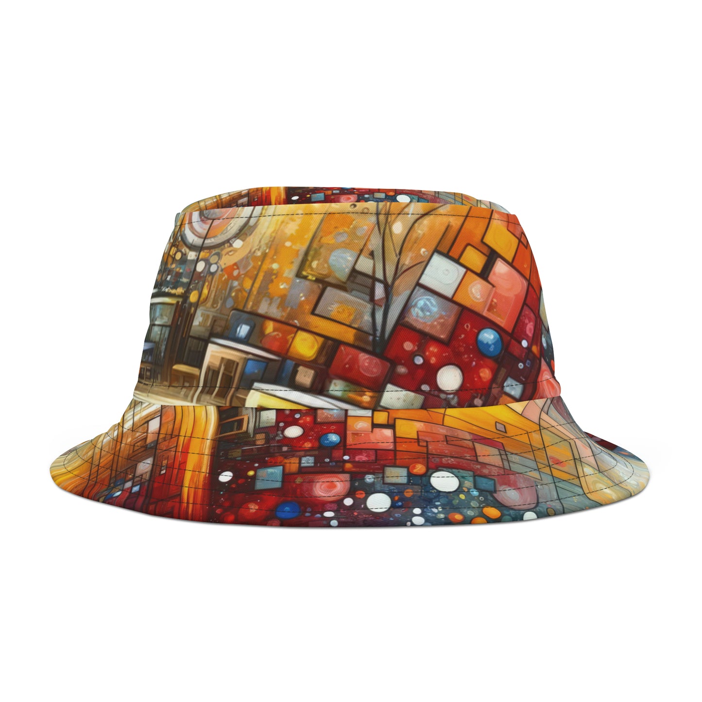 Reflective Habitation Art Bucket Hat (AOP)