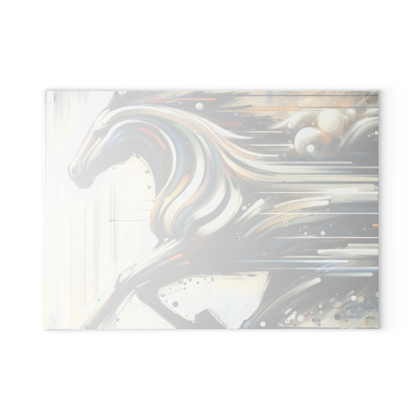 Hyperlinked Horsepower Gallop Glass Cutting Board