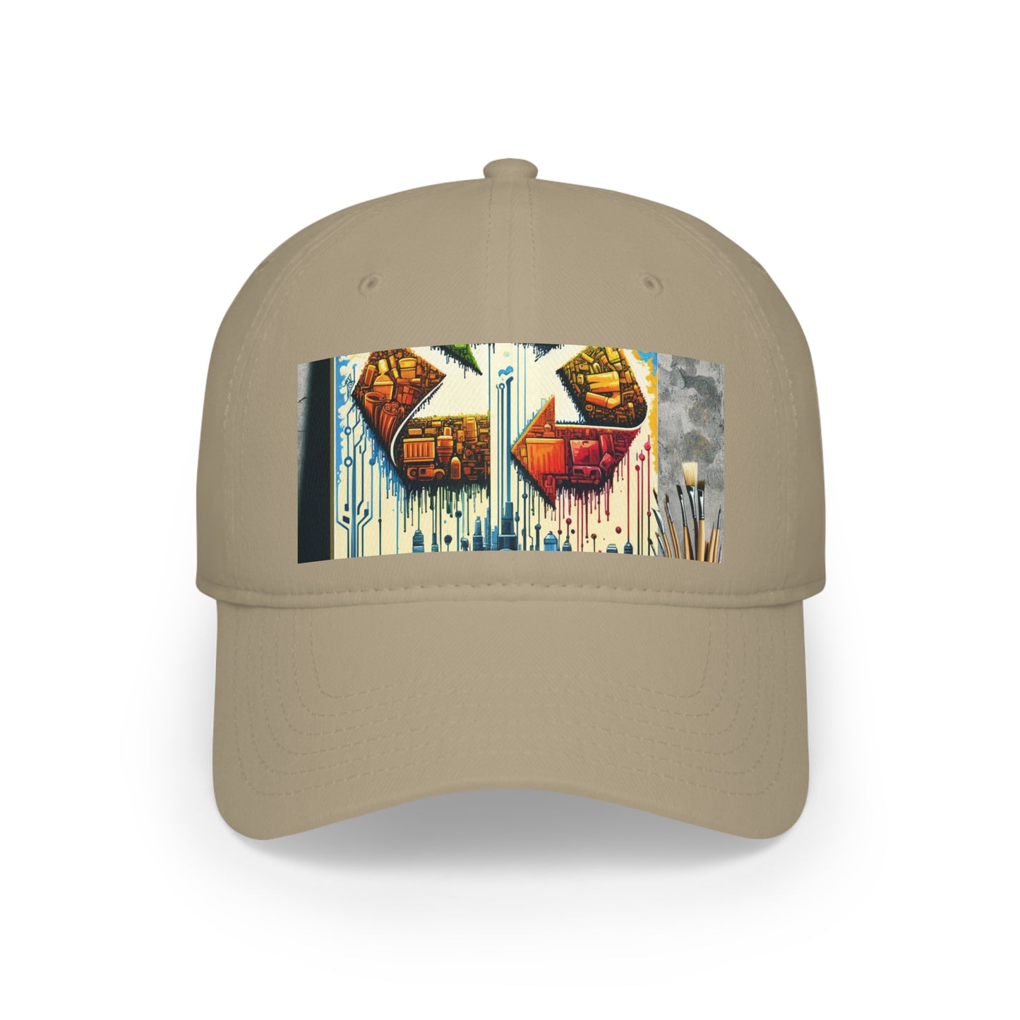 Upcycling Lifecycle Artistry Low Profile Baseball Cap