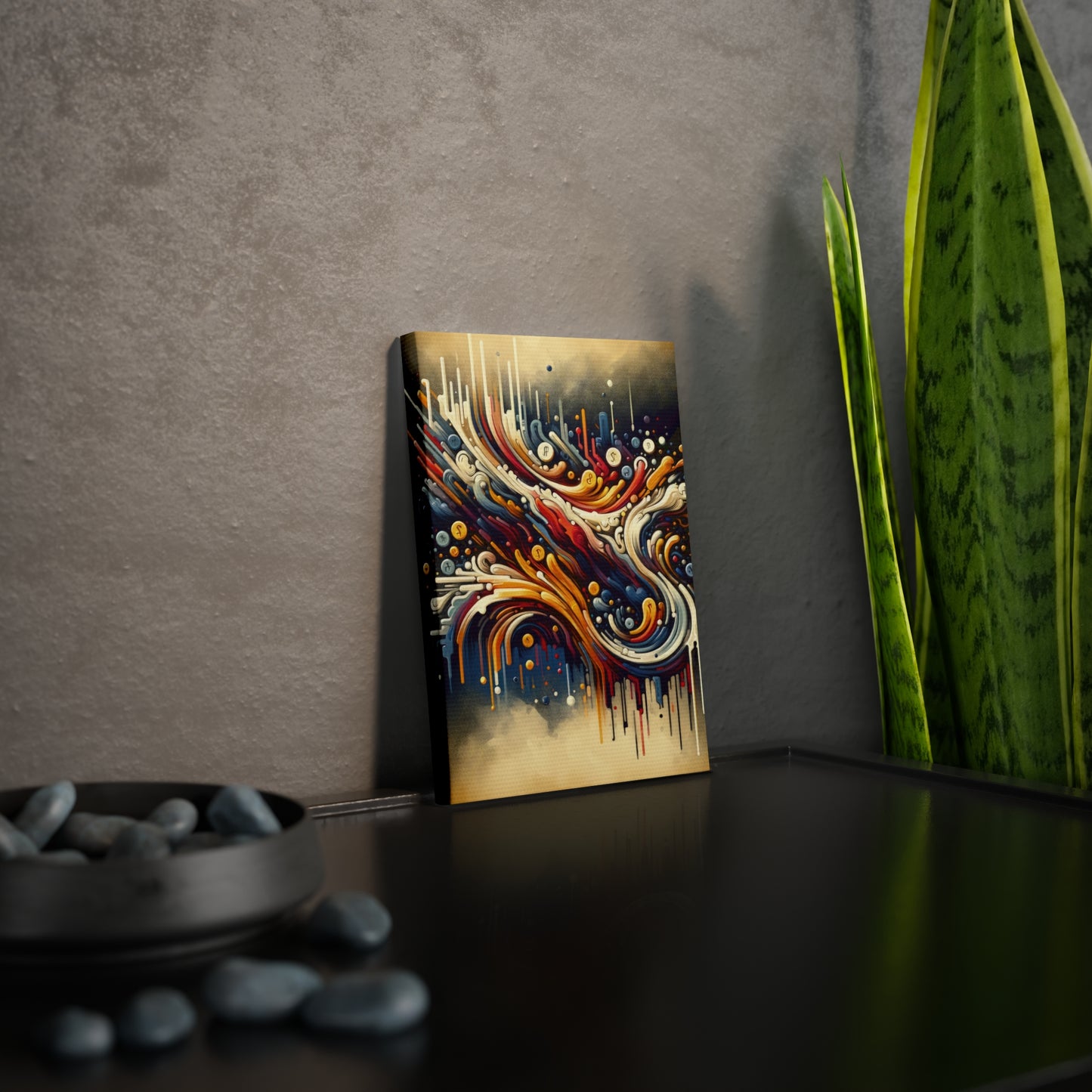 Abstract Financial Flux Canvas Photo Tile