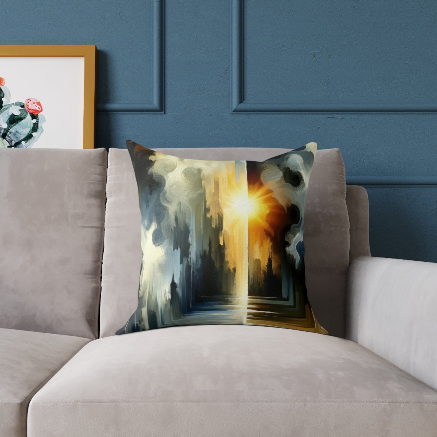 Dawn Dispels Darkness Spun Polyester Pillow