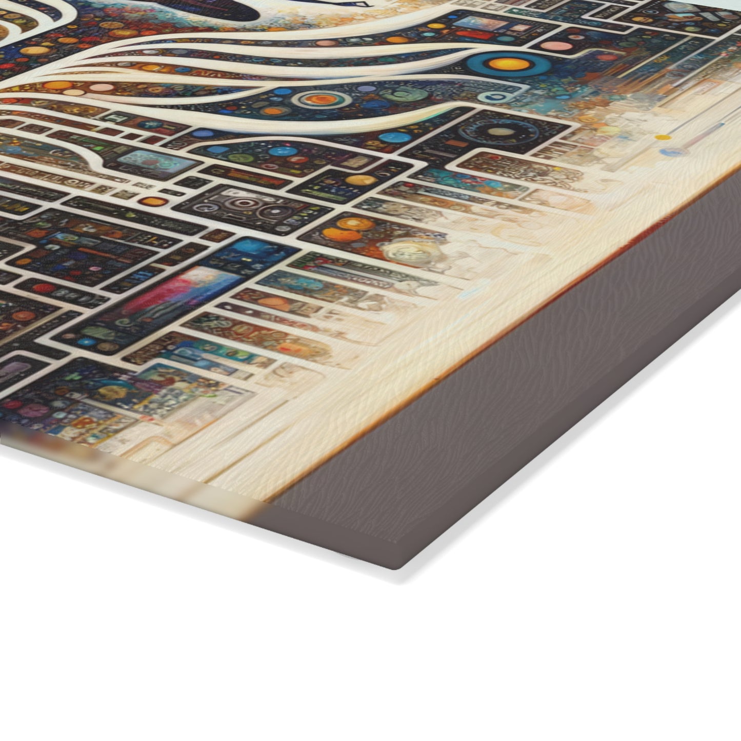 Syncing Silicon Spirituality Glass Cutting Board