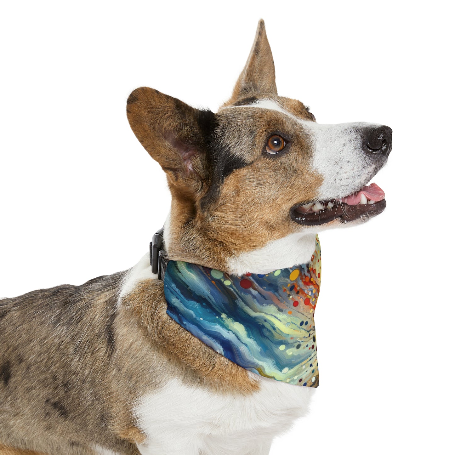 Vibrant Growth Symphony Pet Bandana Collar
