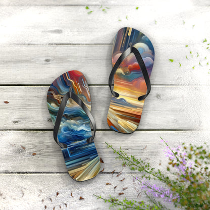 Eternal Digital Meditation Flip Flops