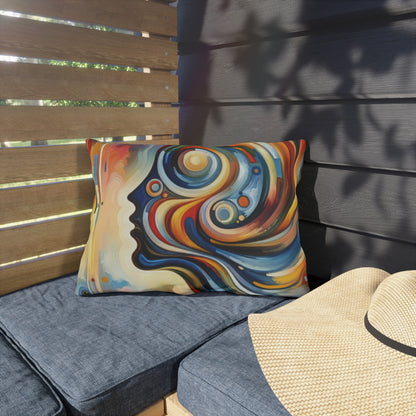 Transformative Harmonic Tachism Outdoor Pillows