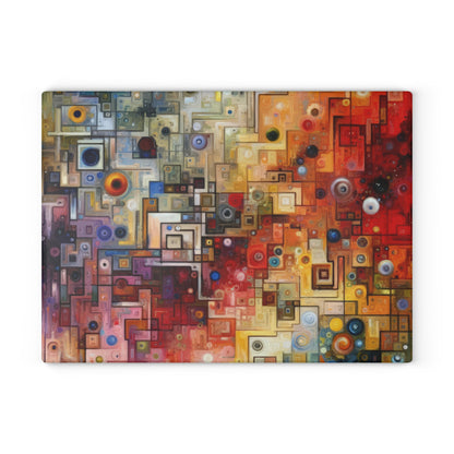 Witty Conversation Tapestry Glass Cutting Board