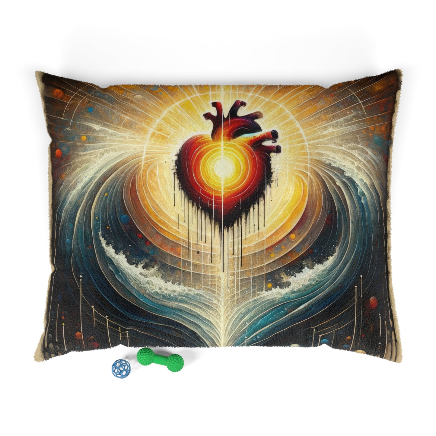 Awakened Heart Waves Pet Bed