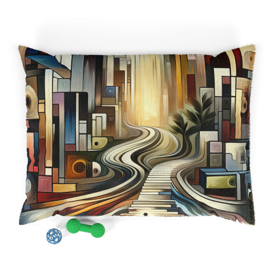 Relatable Journey Abstraction Pet Bed