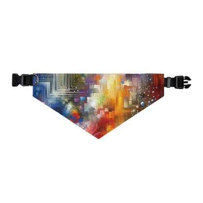 Abstract Technicolor Synthesis Pet Bandana Collar