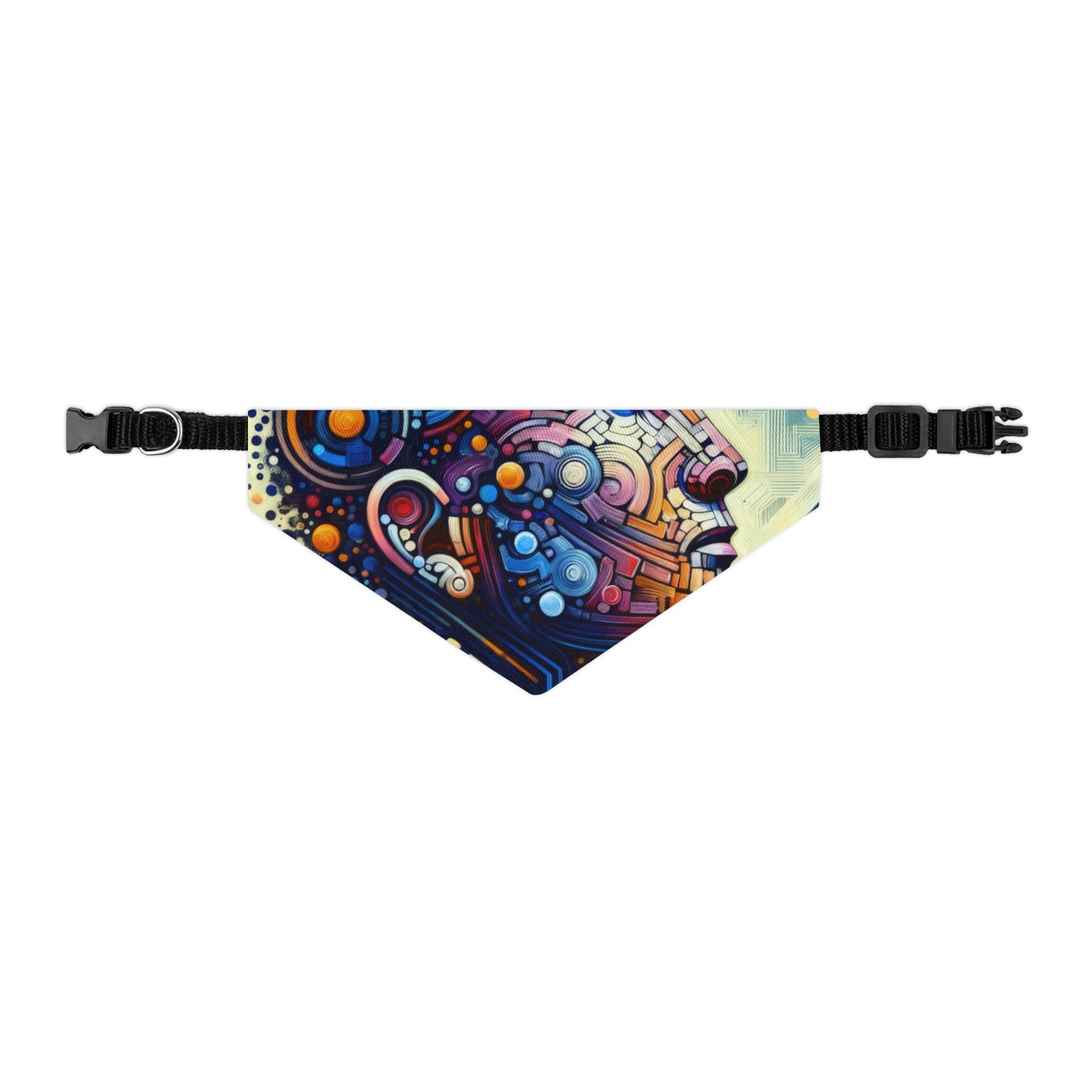 Digital Carving Abstract Pet Bandana Collar