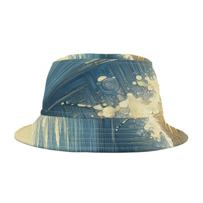 Seaside Solitude Tachism Bucket Hat (AOP)