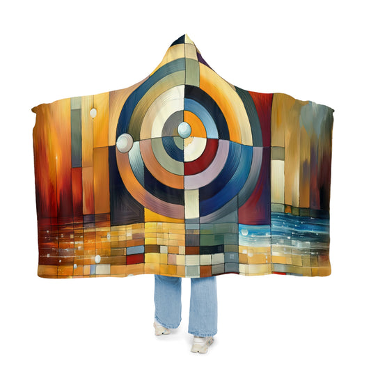 Oneness Through Tachism Snuggle Blanket