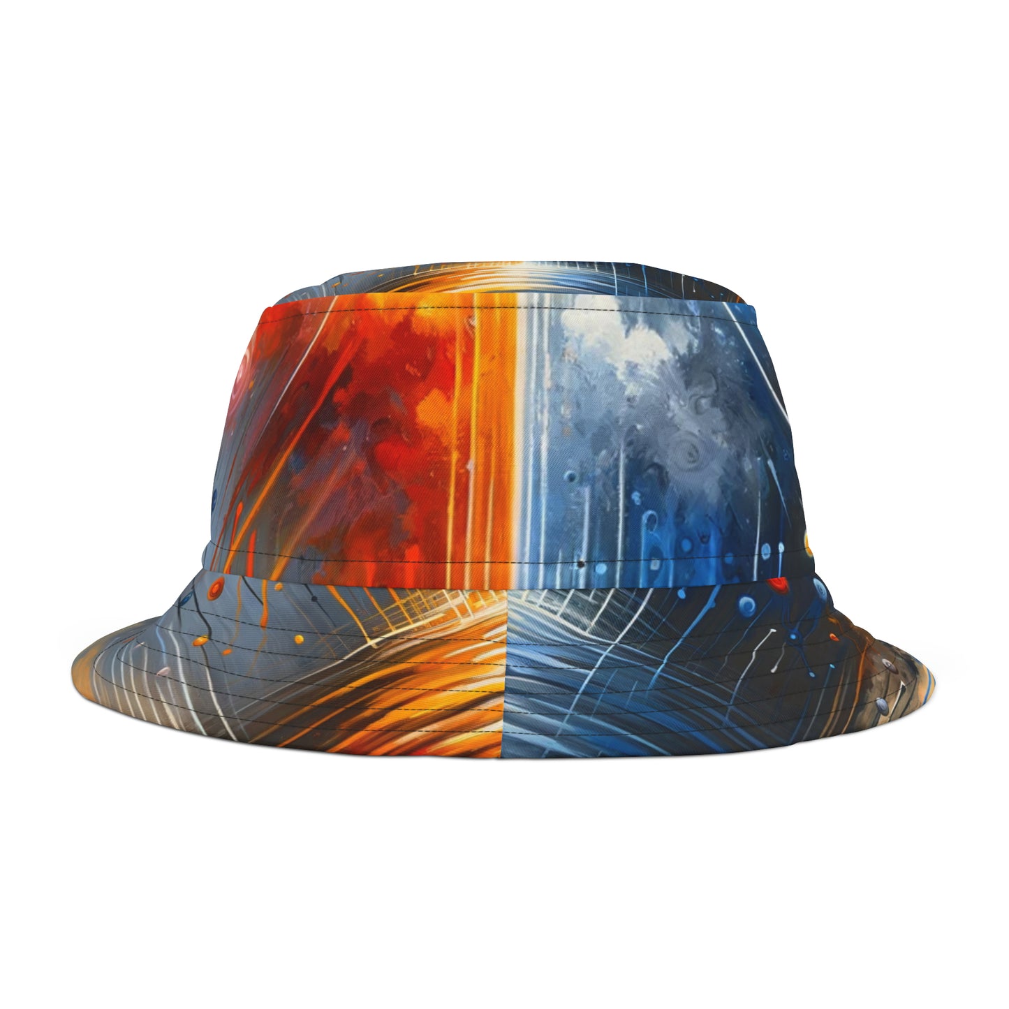 Luminous Abstract Tachism Bucket Hat (AOP)