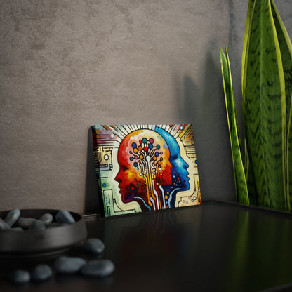 Empathetic Connection Abstract Canvas Photo Tile