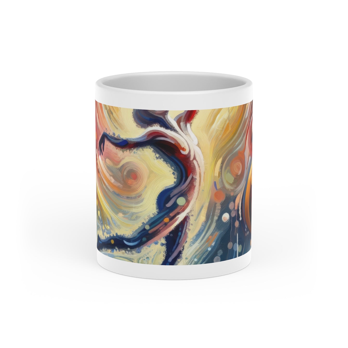 Wholehearted Divine Dance Heart-Shaped Mug