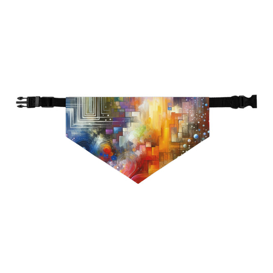Abstract Technicolor Synthesis Pet Bandana Collar