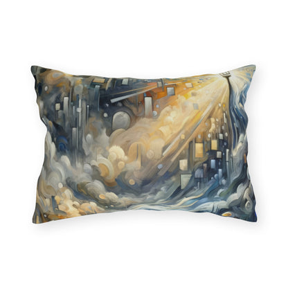 Adrift Beacon Tachism Outdoor Pillows