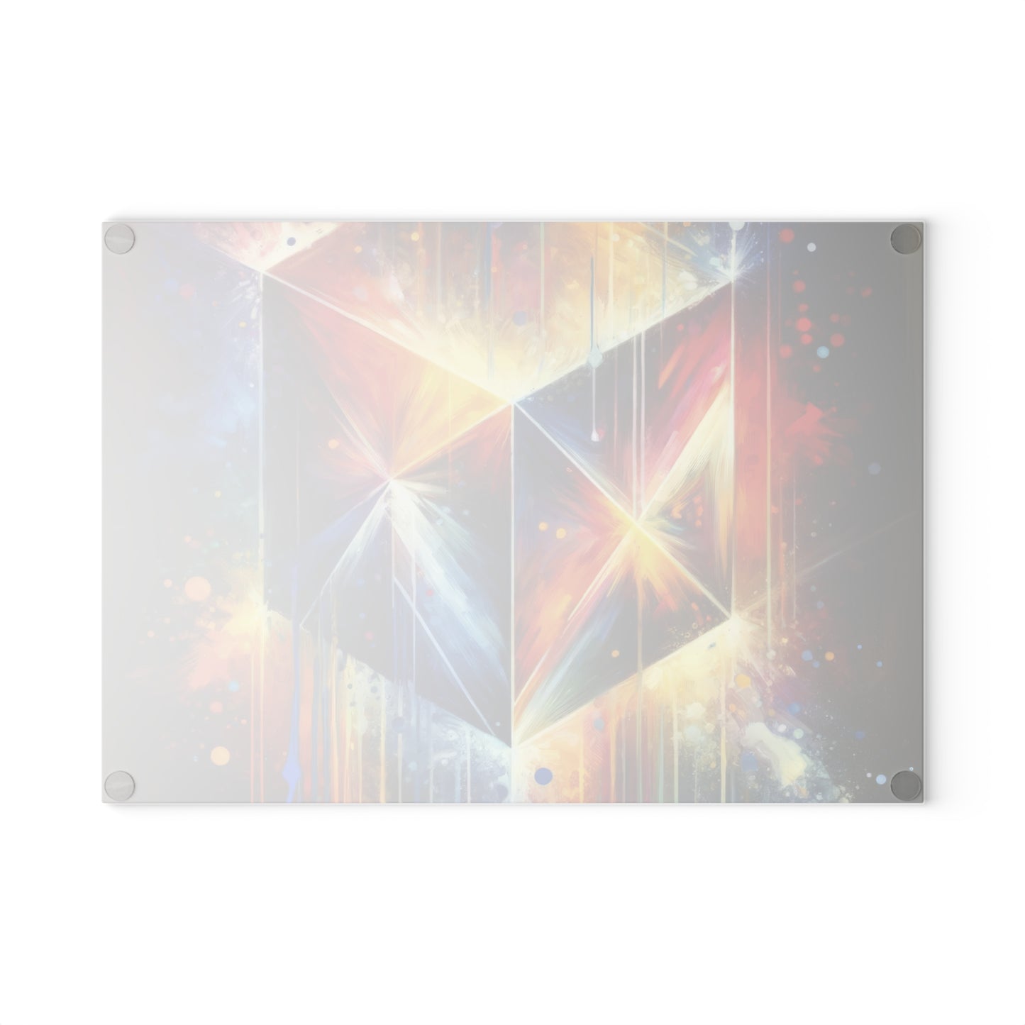 Prismatic Light Spectrum Glass Cutting Board