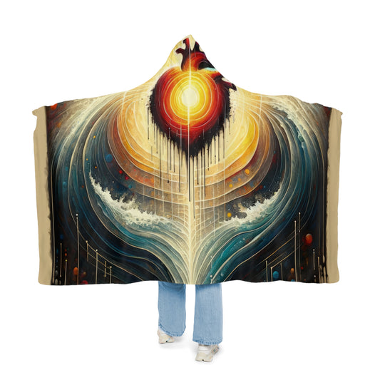 Awakened Heart Waves Snuggle Blanket