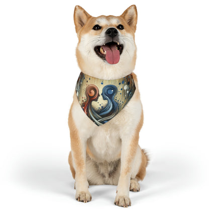 Empathic Connection Tachism Pet Bandana Collar
