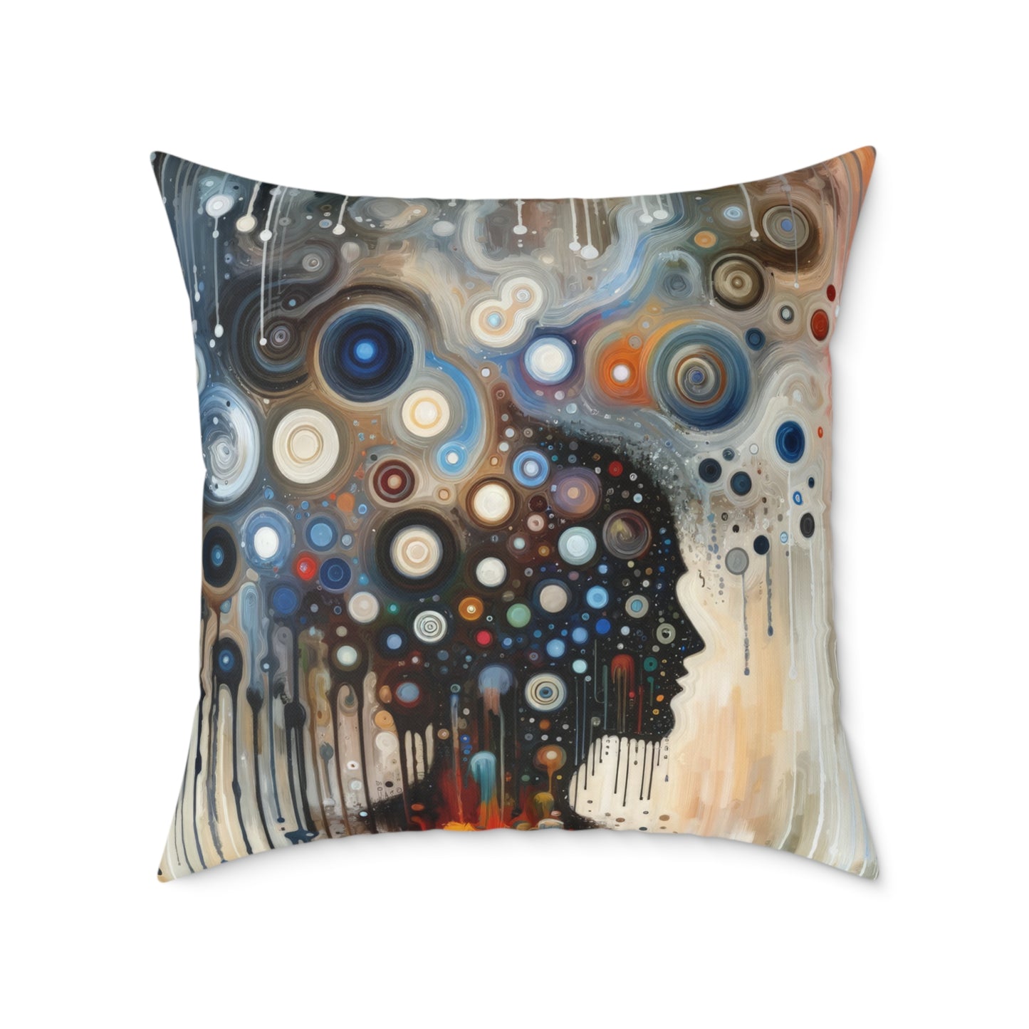Universal Personal Tachism Spun Polyester Pillow