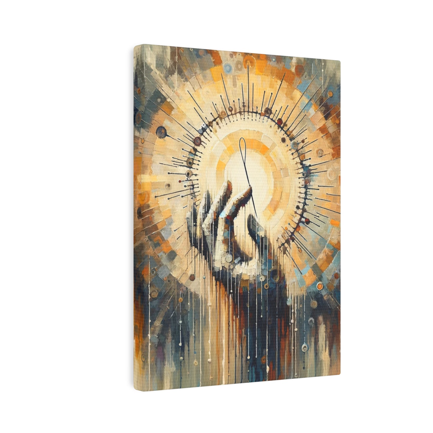 Sovereign Reflective Tachism Canvas Photo Tile