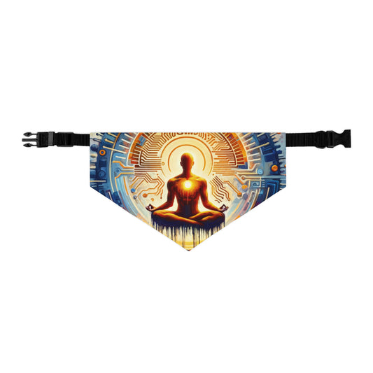 Meditative Technological Fusion Pet Bandana Collar