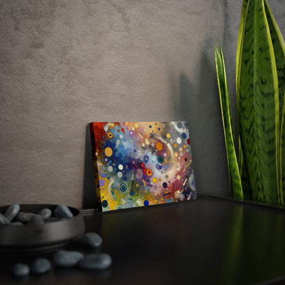 Humorous Unified Tachism Canvas Photo Tile