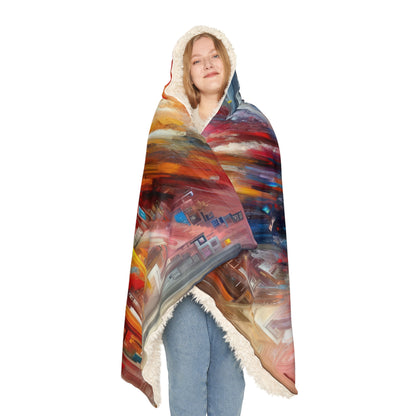 Digital Chaos Symphony Snuggle Blanket