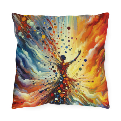 Vibrant Growth Symphony Outdoor Pillows