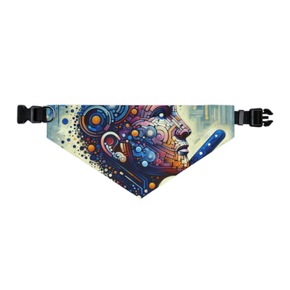 Digital Carving Abstract Pet Bandana Collar