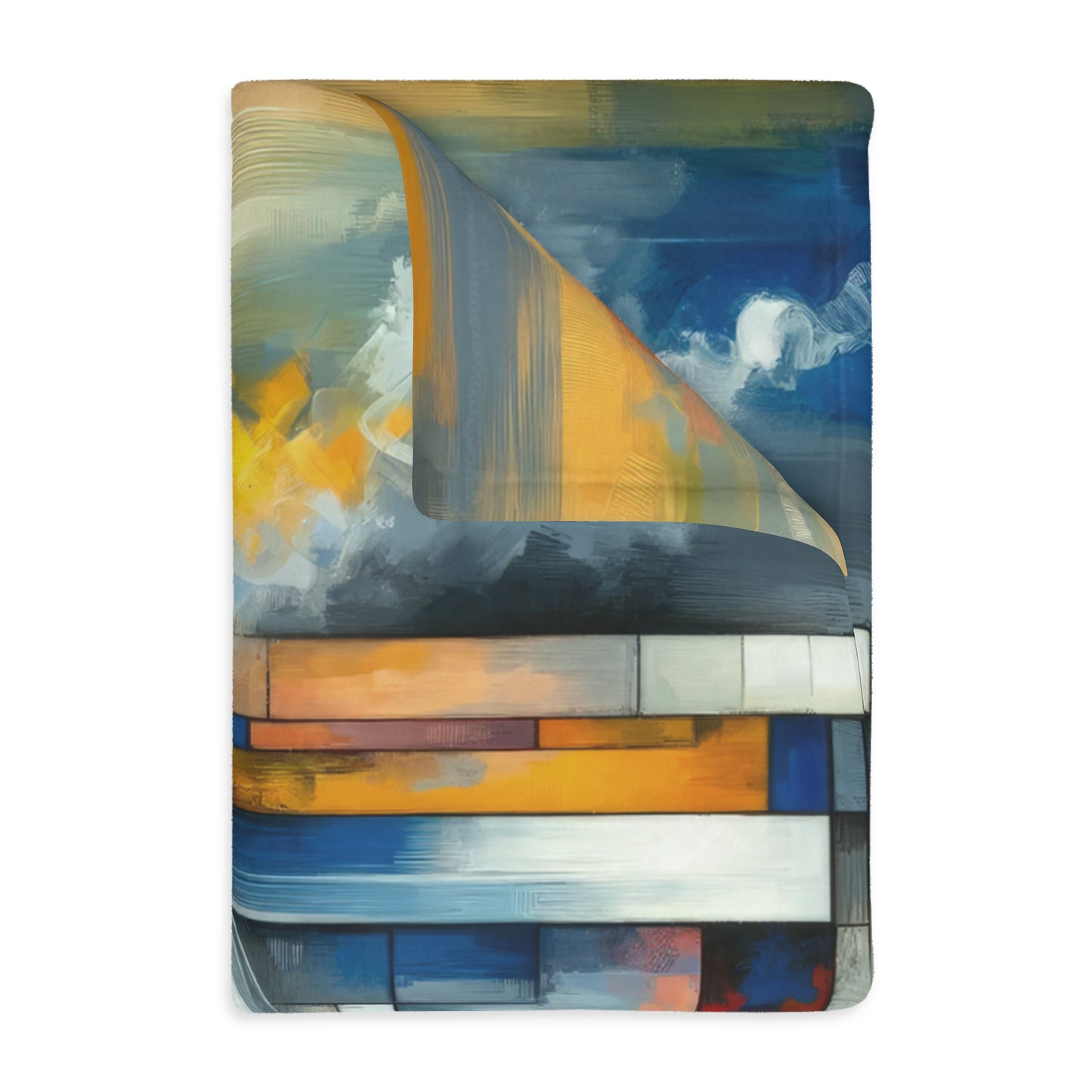 Transcending Abstract Limitations Velveteen Microfiber Blanket (Two-sided print)