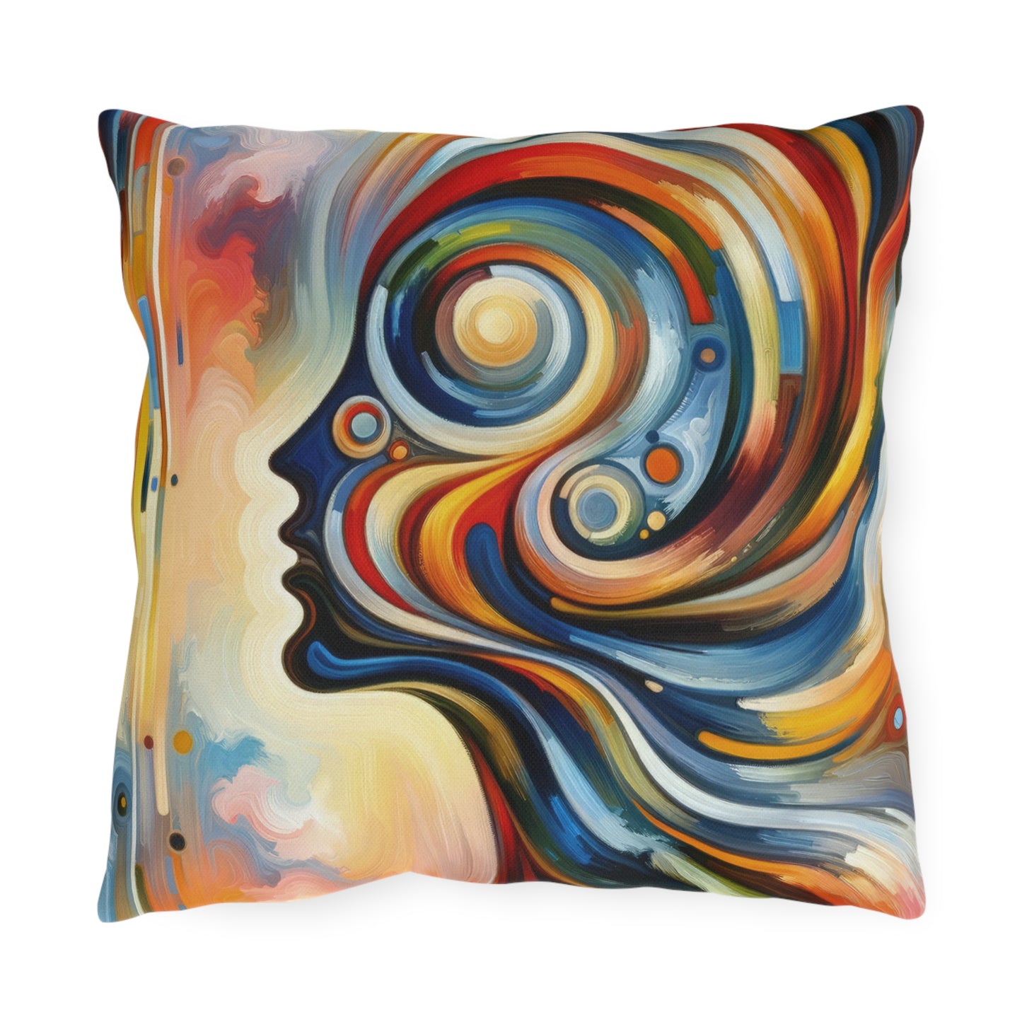 Transformative Harmonic Tachism Outdoor Pillows