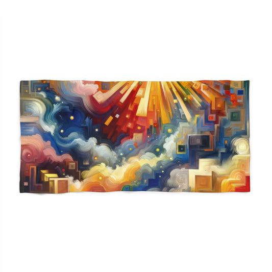 Abundant Resources Burst Beach Towel