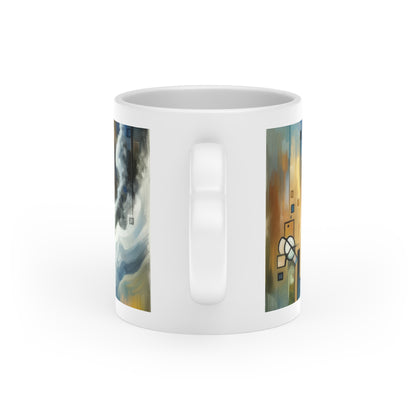 Visionary Evolutionary Progress Heart-Shaped Mug