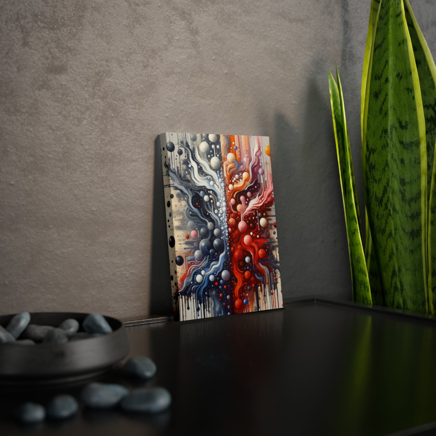 Symbiotic Exchange Abstract Canvas Photo Tile