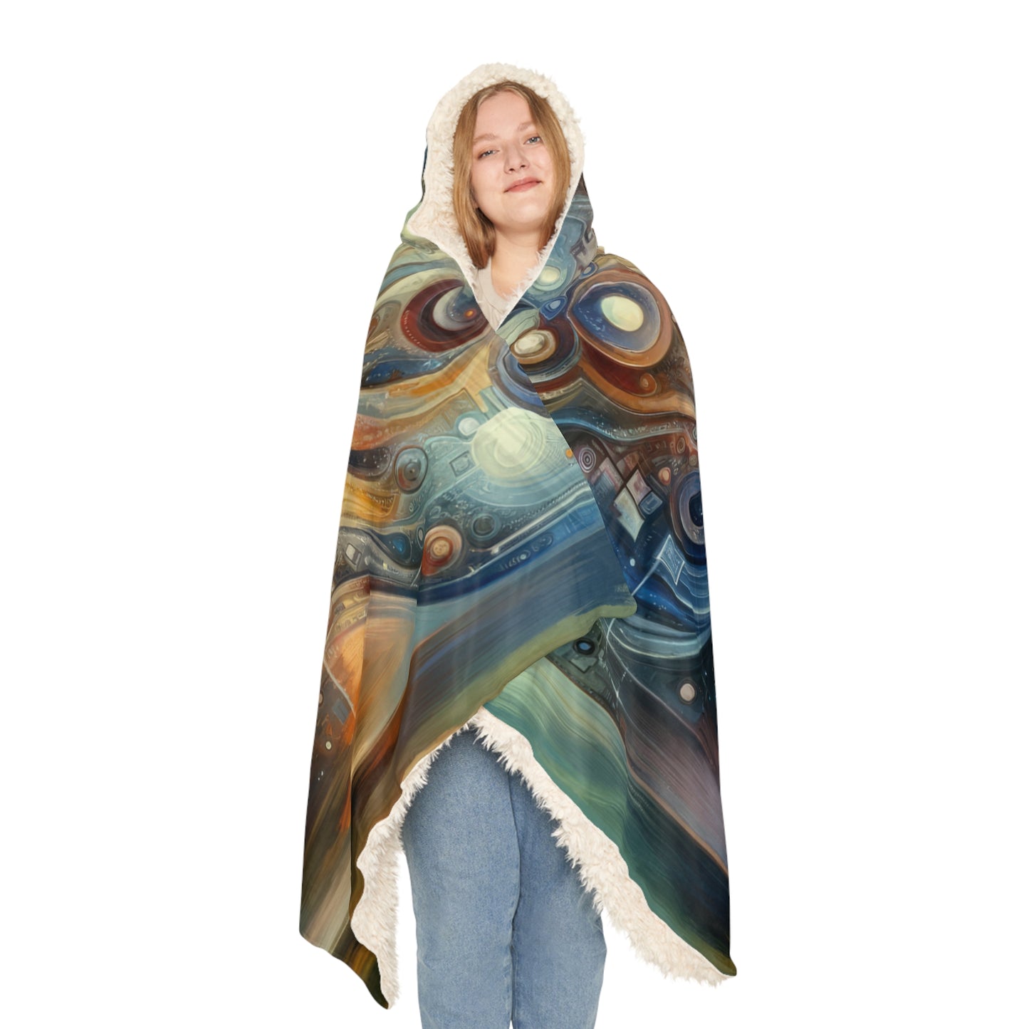 Technological Spiritual Synthesis Snuggle Blanket