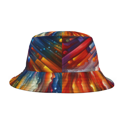 Kaleidoscopic Tachism Breath Bucket Hat (AOP)