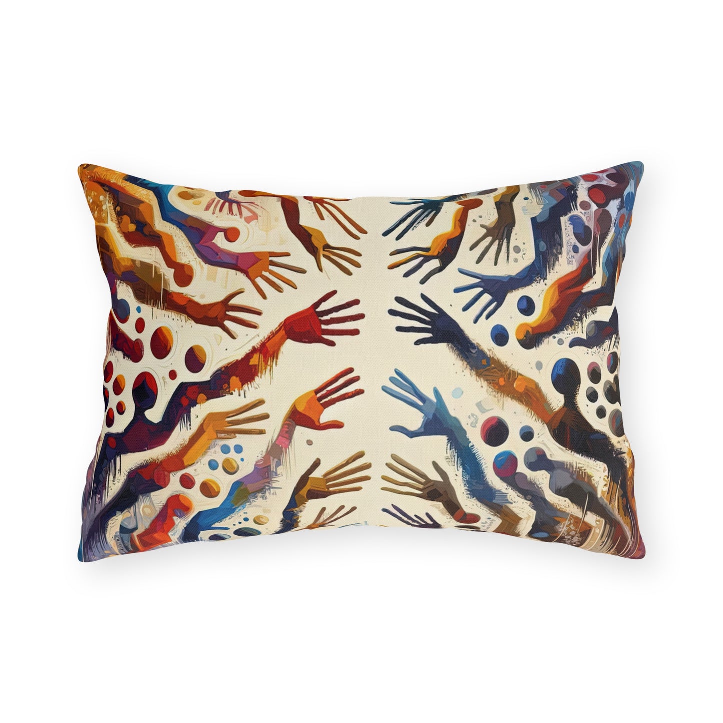 Architects Wisdom Tachism Outdoor Pillows