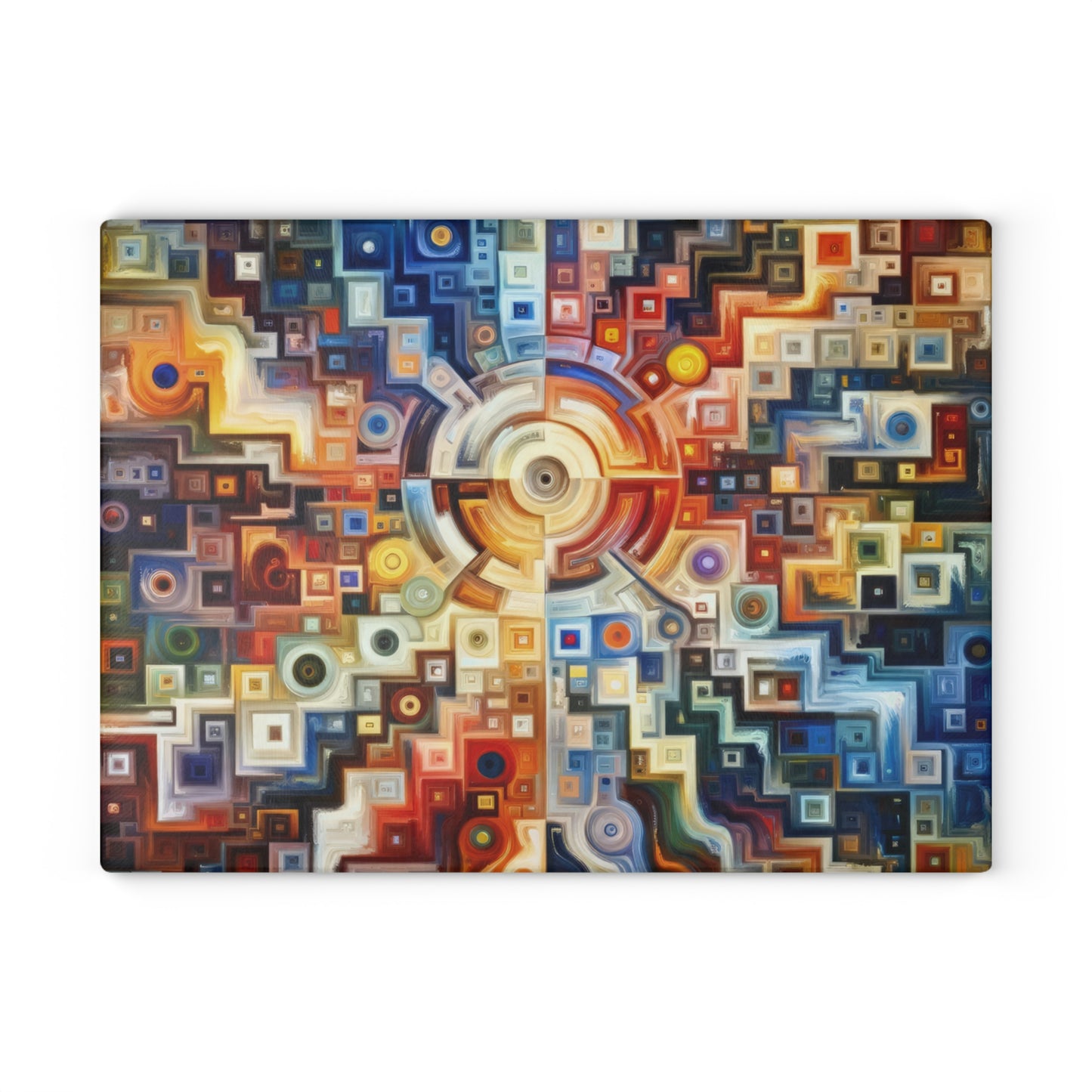 Essence Kaleidoscope Tapestry Glass Cutting Board
