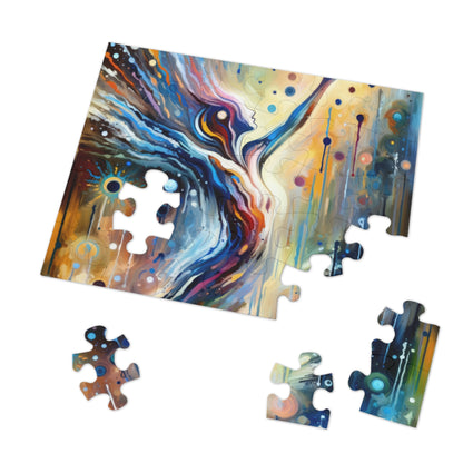 Journey Embrace Tachism Jigsaw Puzzle (30, 110, 252, 500,1000-Piece)