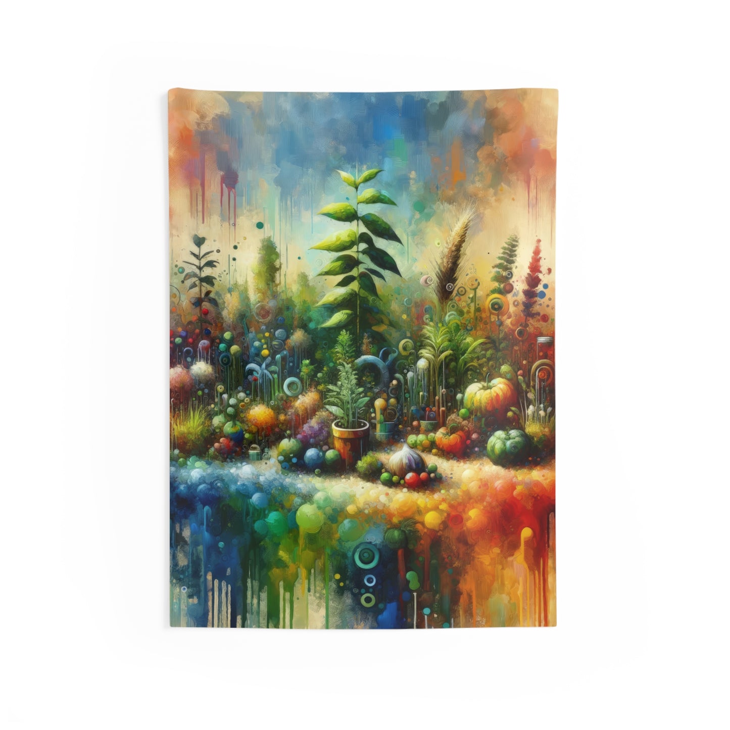 Communal Garden Microcosm Indoor Wall Tapestries