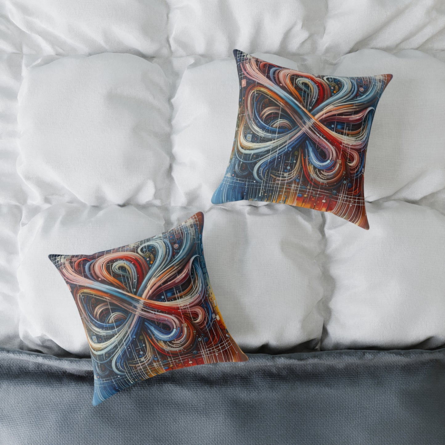 Humanity Tapestry Unification Spun Polyester Pillow