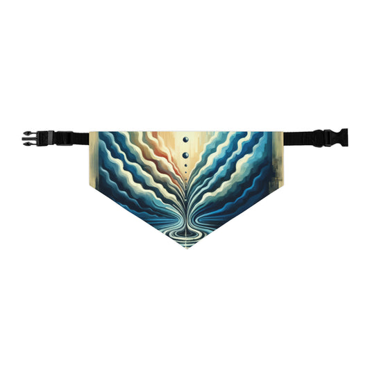 Ripple Effect Abstract Pet Bandana Collar