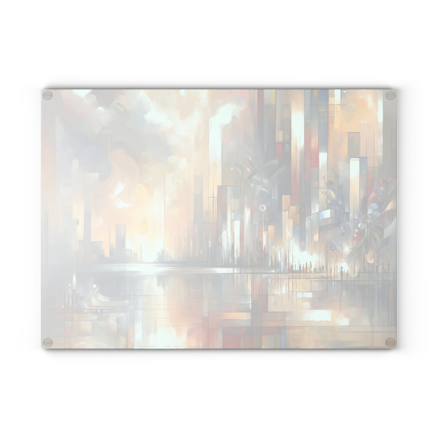 Abstract Buzzing Stillness Glass Cutting Board