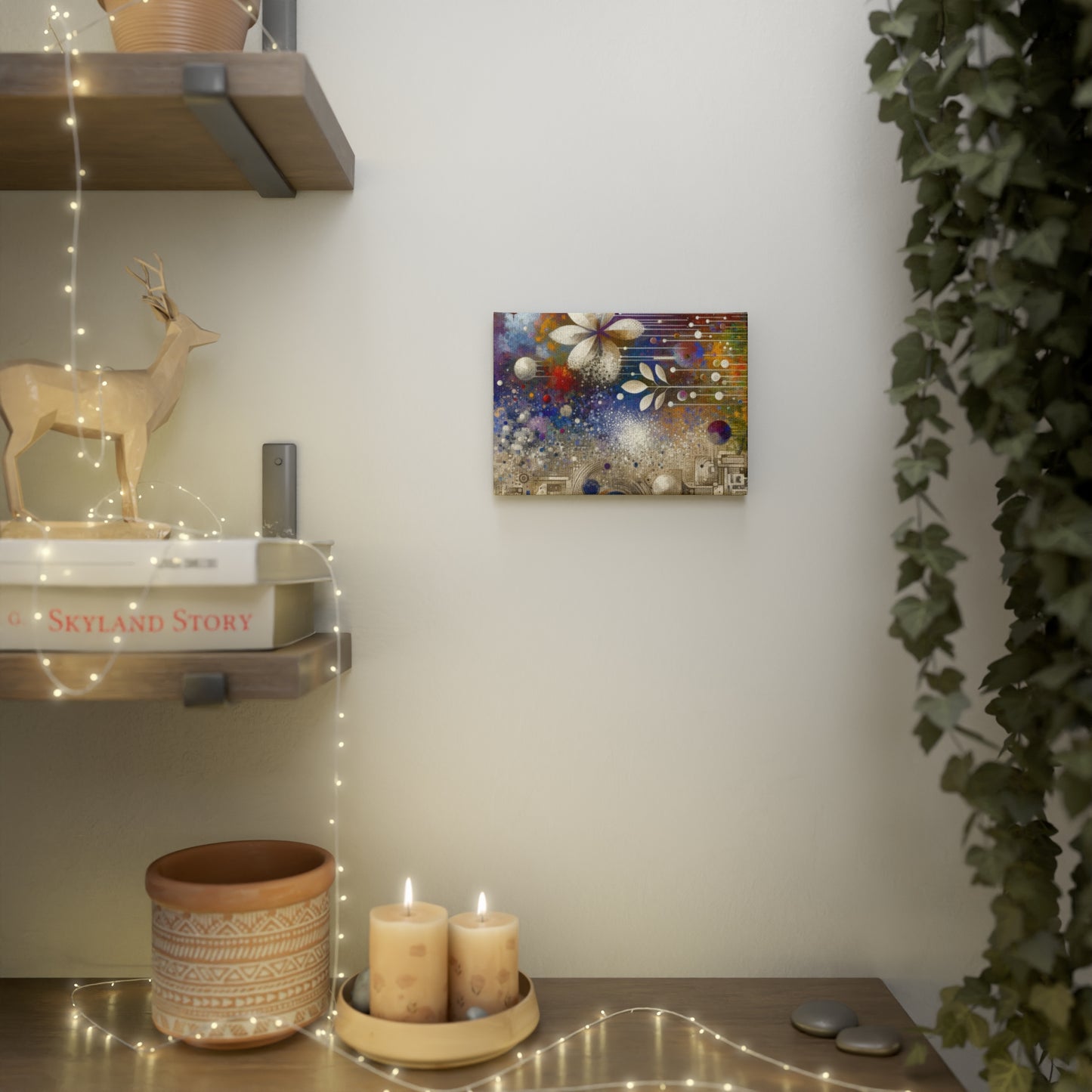 Inner Algorithm Synthesis Canvas Photo Tile