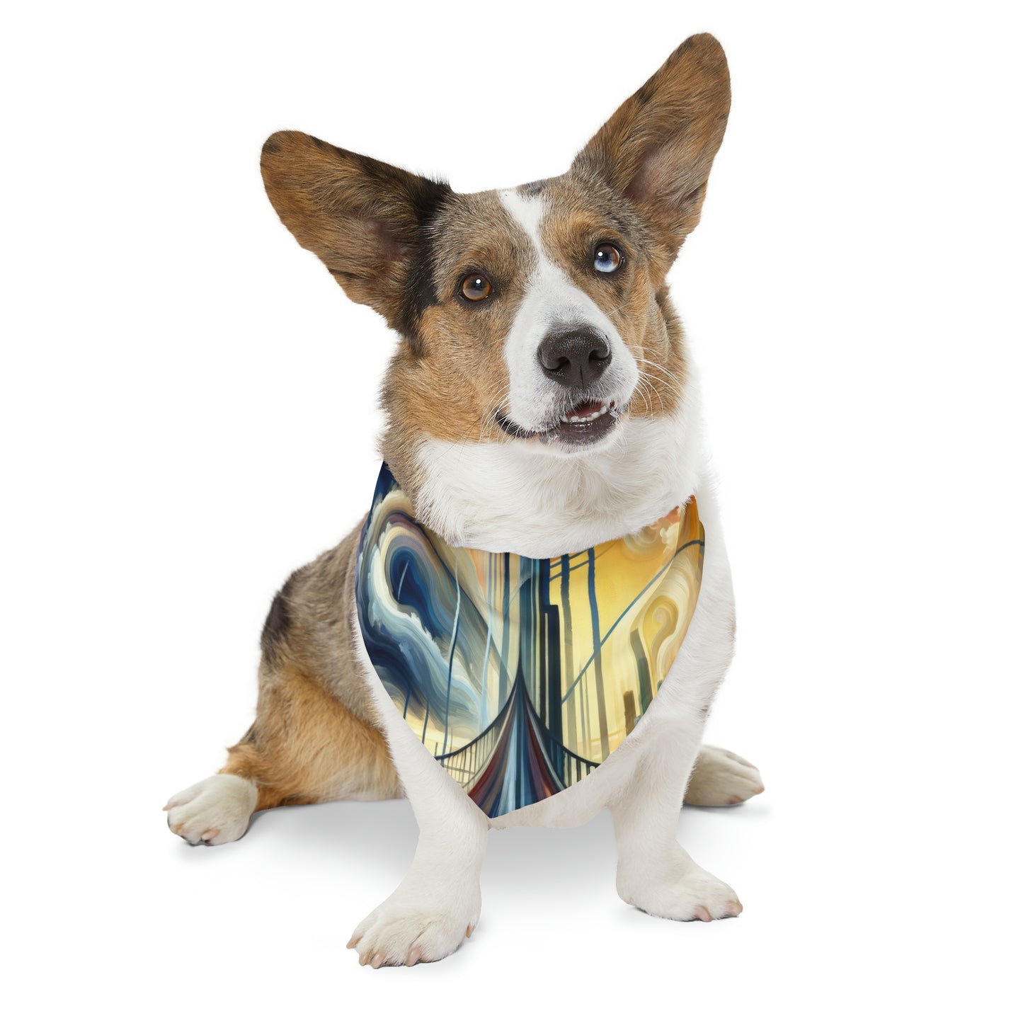 Conscious Bridge Tachism Pet Bandana Collar
