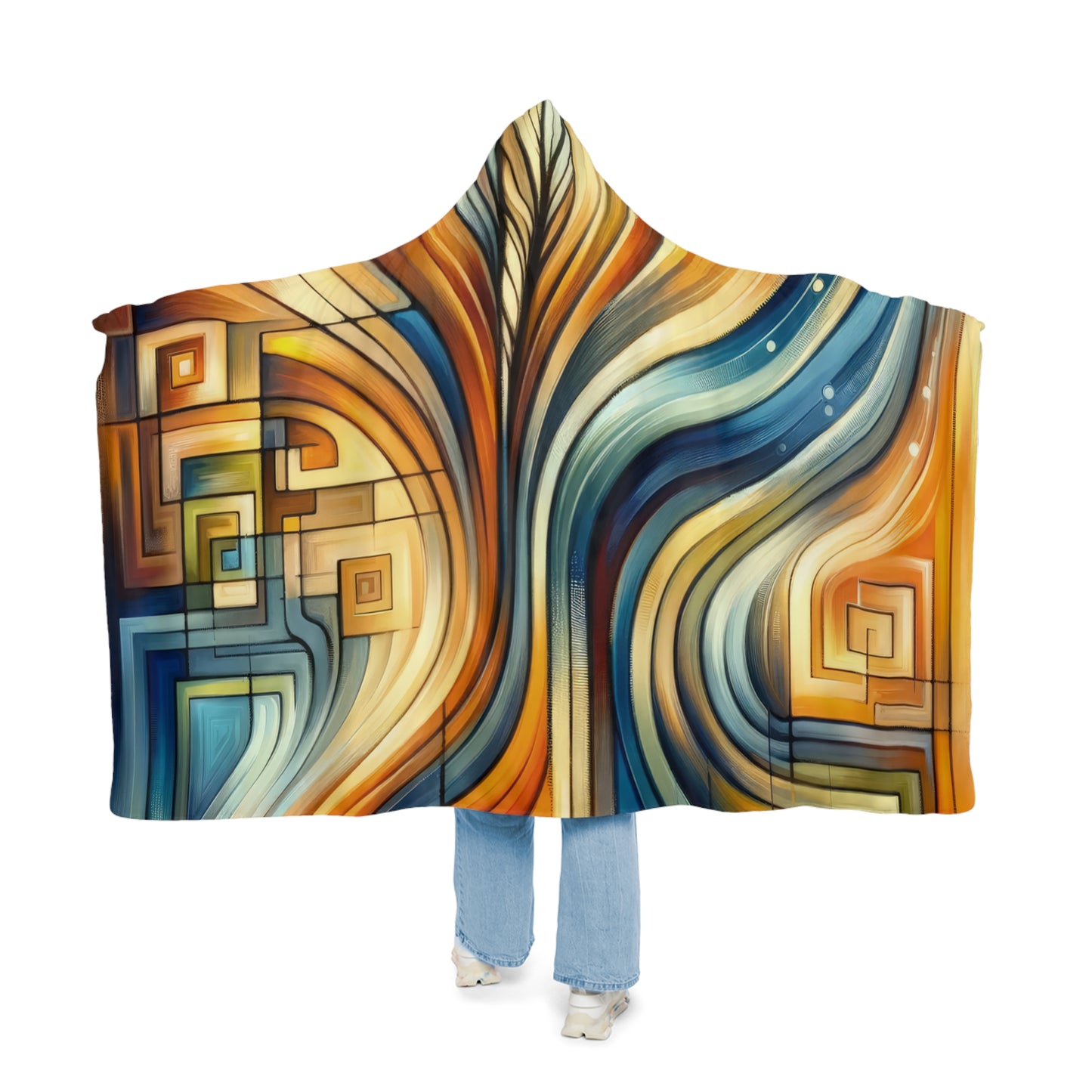 Spiritual Tachism Connection Snuggle Blanket