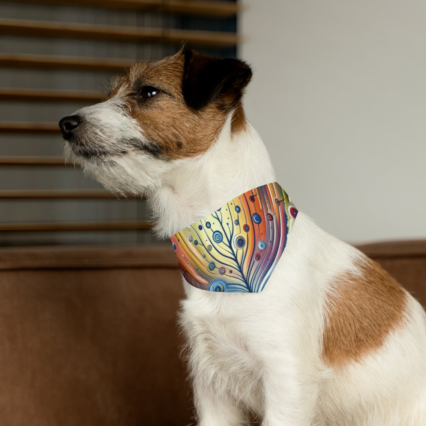 Sustainable Ripple Abstract Pet Bandana Collar